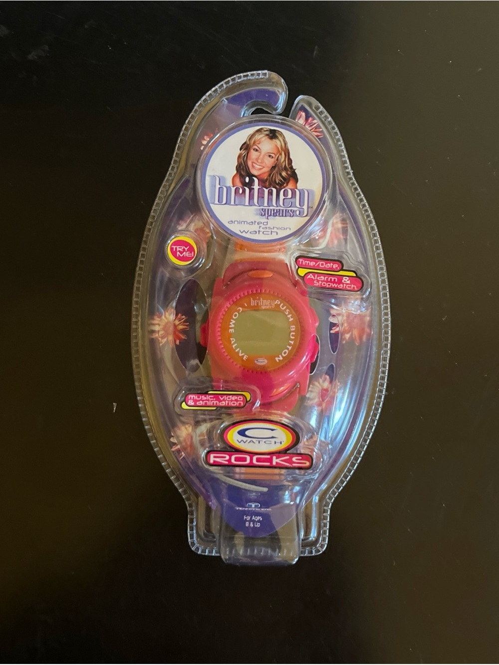 Vintage 2000 NIP Sealed Britney Spears C Watch Rocks with animation